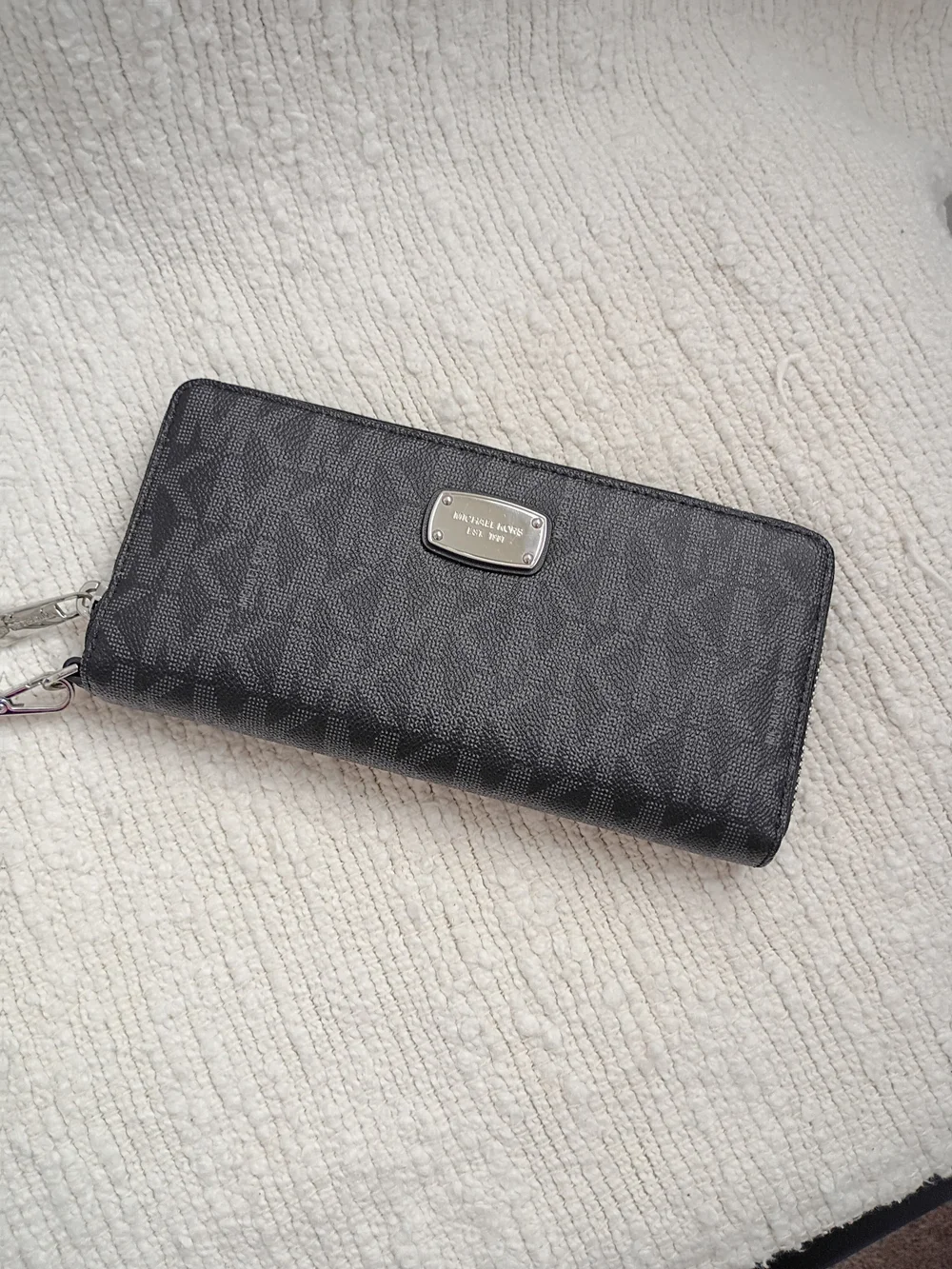 Michael Kors Black Zip-Around Women's Card Wallet